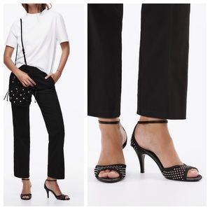 Zara Rhinestone Heeled Sandals Limited Edition